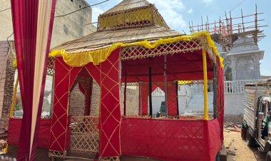 आलासन में ठाकुरजी मंदिर की प्राण प्रतिष्ठा की तैयारियां जोरों पर