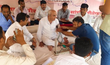 पूर्व मंत्री सुखराम विश्नोई की भूख हड़ताल जारी, बोले-जब तक निराकरण नहीं होगा तब तक अनशन जारी रहेगा