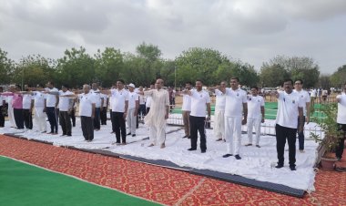 जालोर जिले में 12 वें अंतर्राष्ट्रीय योग दिवस पर 73 हजार 365 नागरिकों ने किया योगाभ्यास