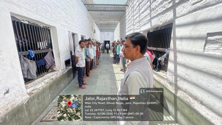 सचिव ने किया जिला कारागृह का निरीक्षण, दिए आवश्यक निर्देश