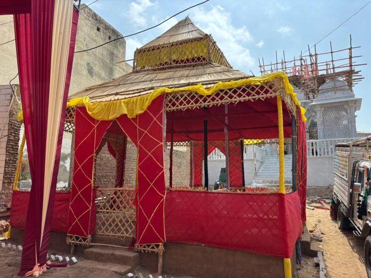 आलासन में ठाकुरजी मंदिर की प्राण प्रतिष्ठा की तैयारियां जोरों पर