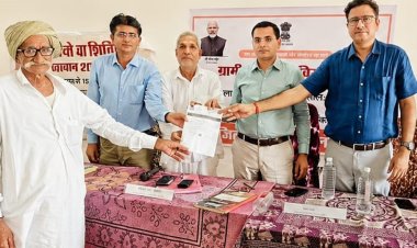 जालोर जिले के ग्रामीण सेवा शिविर में मिल रहा विभिन्न सरकारी योजनाओं एवं सेवाओं का लाभ