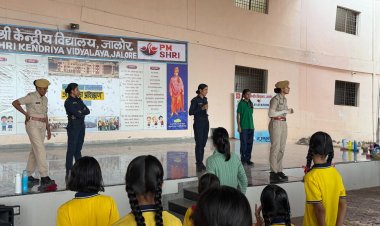 जिला पुलिस के सहयोग से पीएमश्री केन्द्रीय विद्यालय जालोर में आत्मरक्षा प्रशिक्षण का आगाज
