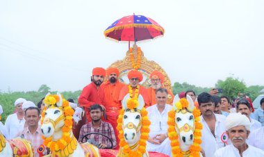 वीर शिरोमणि रूपाजी धाम किलवा में चातुर्मास प्रवेश महोत्सव श्रद्धा, भक्ति और जनआस्था का बना विराट संगम
