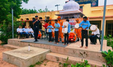 एनडीआरएफ द्वारा पीएम श्री राजकीय वरिष्ठ माध्यमिक विद्यालय, भीनमाल में स्कूल सेफ्टी प्रोग्राम आयोजित