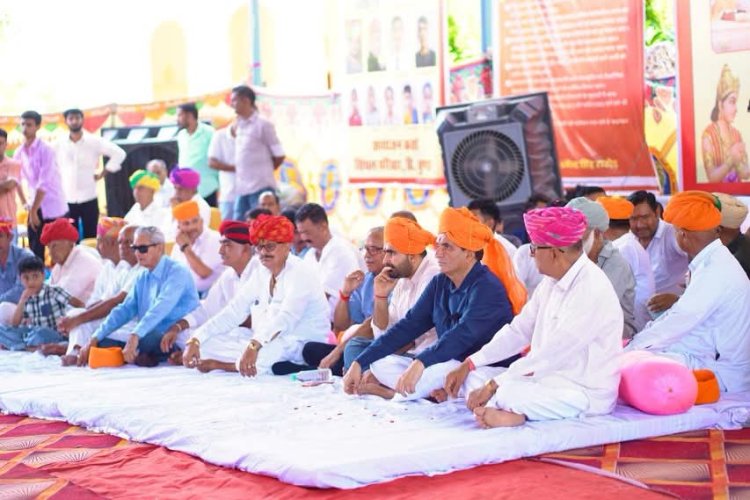 हिंदवाण रजपूती सम्मेलन में धर्मेंद्रसिंह राठौड़ बोले - आप मुझे दो दिन दे दो, मैं केंद्र सरकार में ईडब्ल्यूएस आरक्षण दिलाऊंगा