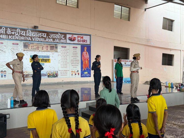 जिला पुलिस के सहयोग से पीएमश्री केन्द्रीय विद्यालय जालोर में आत्मरक्षा प्रशिक्षण का आगाज