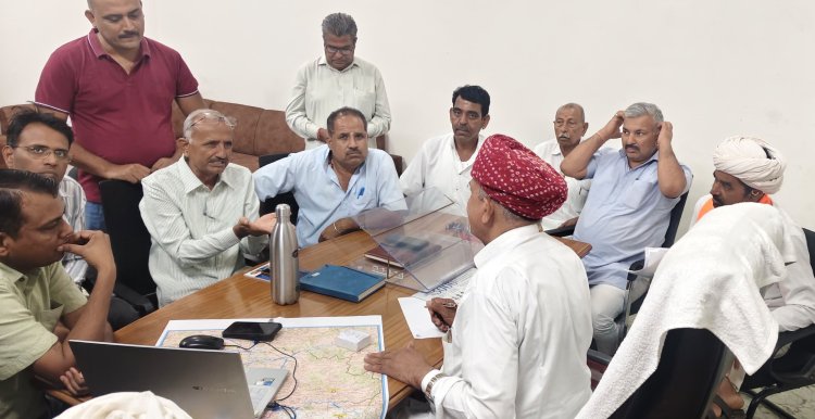 माही परियोजना को किसानों के साथ सांसद लुम्बाराम चौधरी की हुई बैठक