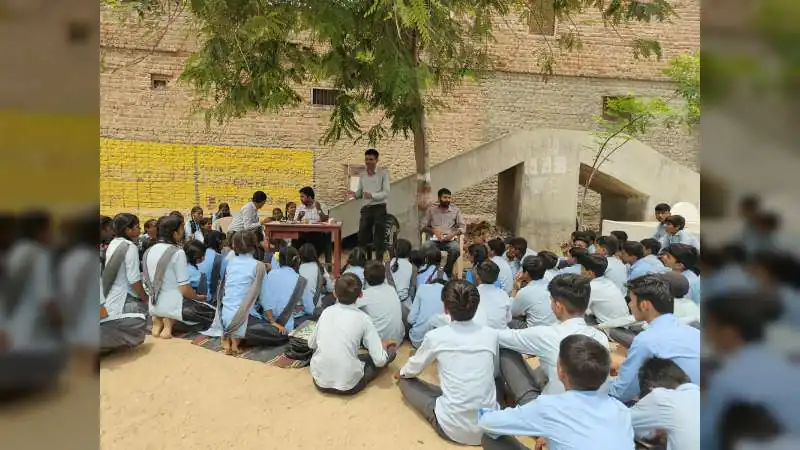 विद्यार्थियों को टीबी के लक्षण, बचाव एवं उपचार की दी जानकारी