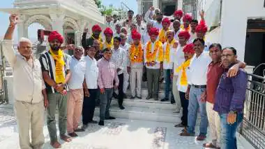 सभापति सहित नवनिर्वाचित माली समाज के पार्षदों का किया भव्य स्वागत-अभिनंदन