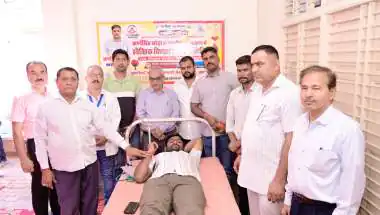 सायला में रक्तदान शिविर आयोजित, 105 यूनिट रक्त संग्रहित, 750 लोगों की करवायी रक्त जांच