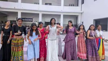 सायला कॉलेज में दो दिवसीय डांडिया महोत्सव : राजस्थानी नृत्य घूमर पर दी सुंदर प्रस्तुति
