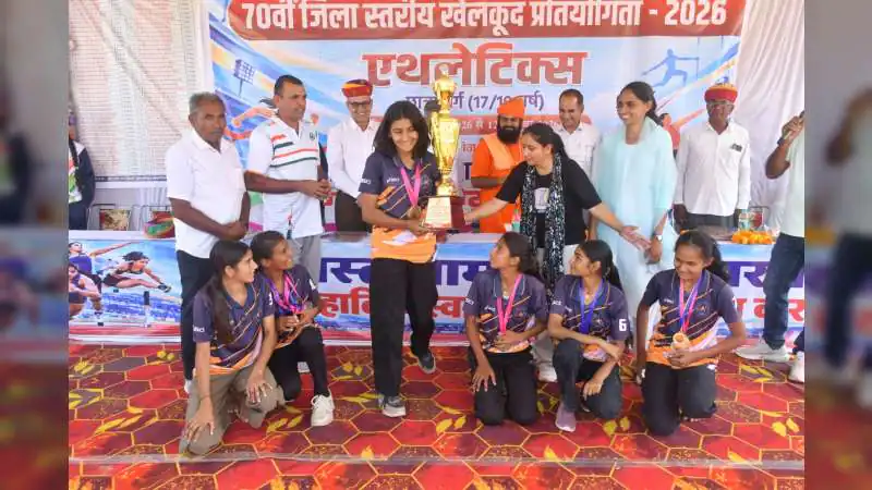जिला स्तरीय एथलेटिक्स प्रतियोगिता में खारा व करवाड़ा ने जीती चैंपियनशिप
