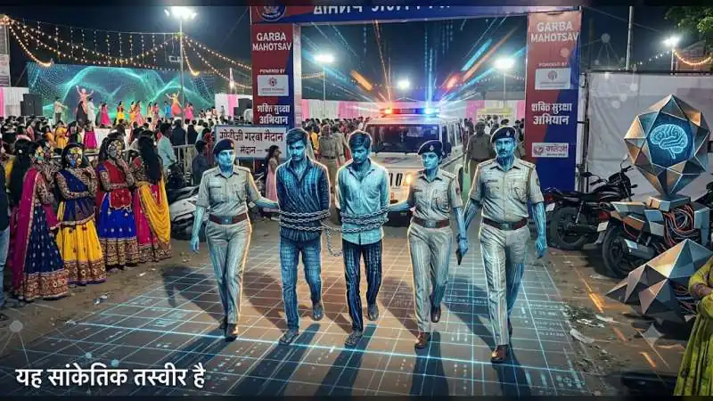 गरबा स्थल पर बालिकाओं के साथ अभद्र व्यवहार करने के आरोप में तीन युवक गिरफ्तार